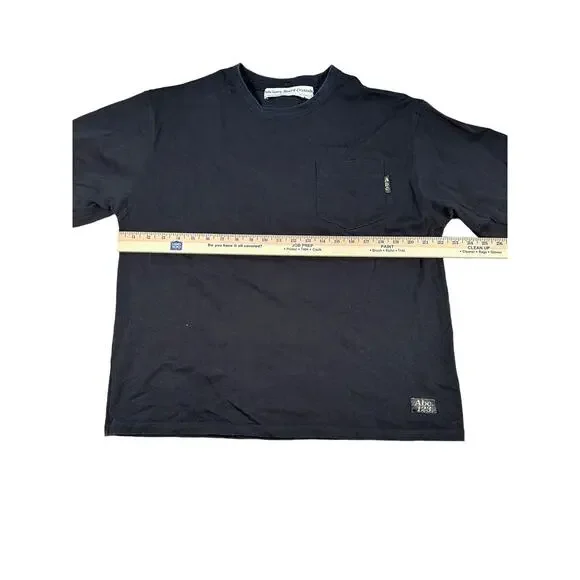 Advisory Board Crystals Mens Large Black Abc 123 Pocket Long Sleeve Streetwear